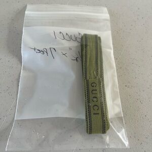 Gucci Olive Green Fabric Strap. A1